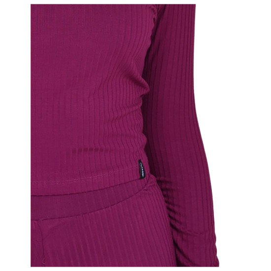 Target Γυναικεία μακρυμάνικη μπλούζα Turtleneck Crop Top Long Sleeve "Rib Viscose"